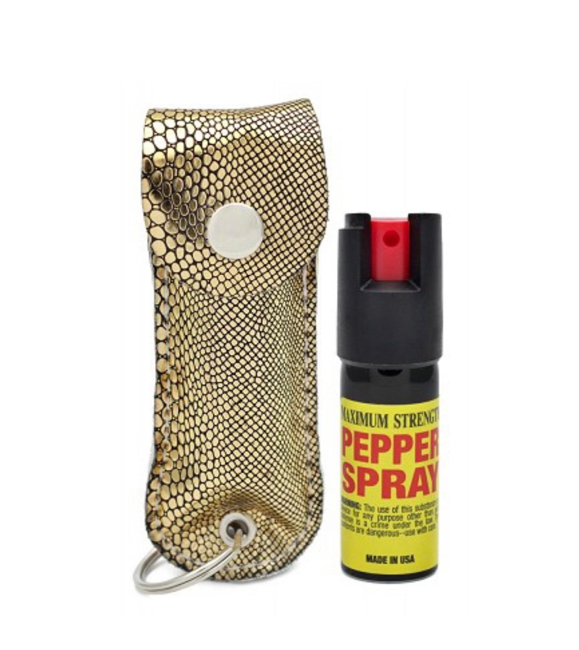 Soft Leather Pepper Spray Keychain Only